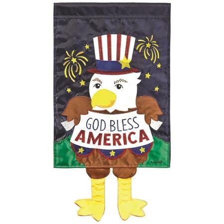 RECINTO 30 x 44 in. God Bless America Eagle Garden Flag RE3467324